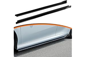 JOYOTO Side Skirts Extensions Compatible with Toyota Camry SE XSE LE XLE TRD 4 Door Sedan 2018-2025,8th 9th Gen Camry Rocker Panel Lip Splitter,Glossy Black