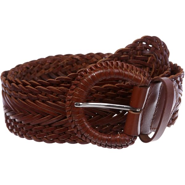 Cabi Wide Waist Belt Womens Size Large Brown Genuine Leather Woven Braided Boho CAbi Wide Belts for Women for sale | eBay main image 4