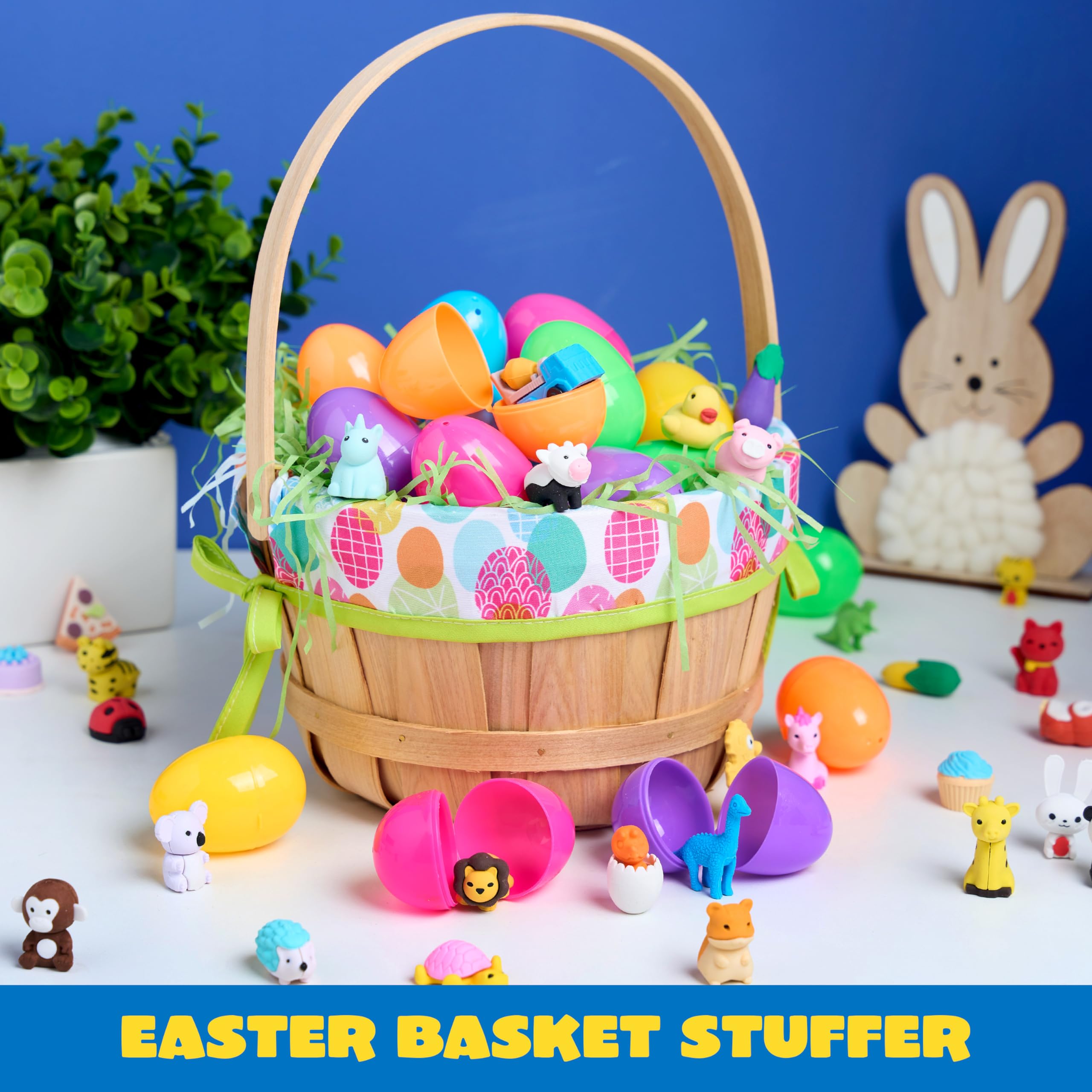 JOYIN 36Pcs Animal Erasers for Kids, Cute Pencils Erasers Bulk, Desk Pets Puzzle for Classroom Rewards Back to School Supplies Party Favors Treasure Box Toys Gifts