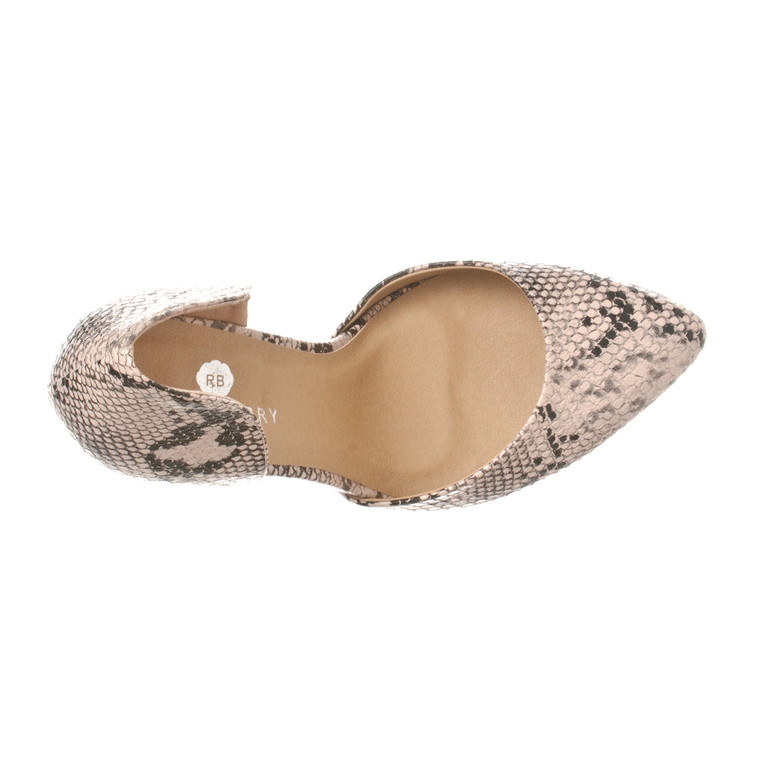 Riverberry Women's Nora Pointed Toe, Slip On D'Orsay Pump Heels - Image 4