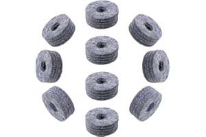 EUPHHONYCS 10Pcs Round Soft Grey Cymbal Stand Drum Felts Washer Replacement Enhance Your Drum Kit Sound and Protect Your Cymbals A pack of 10 pieces cymbal felt pads （Gray）