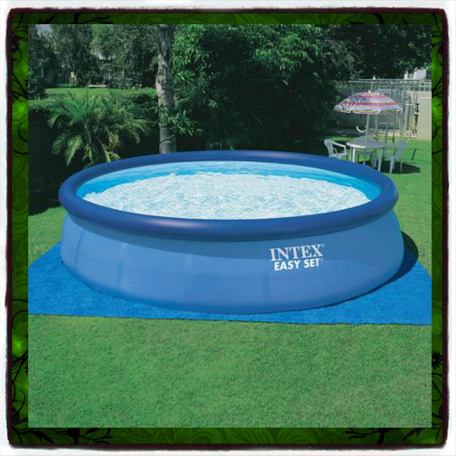 intex round inflatable pool