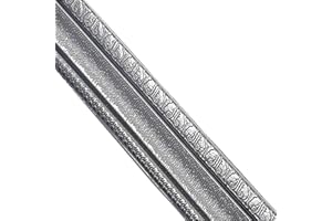 LAVIFER 90"x 3" Self Adhesive Flexible Foam Molding Trim,3D Wallpaper Border Wall Trim Line Skirting Border Self Adhesive Self Adhesive Flexible Foam Molding Trim (2Pcs,Grey Black)