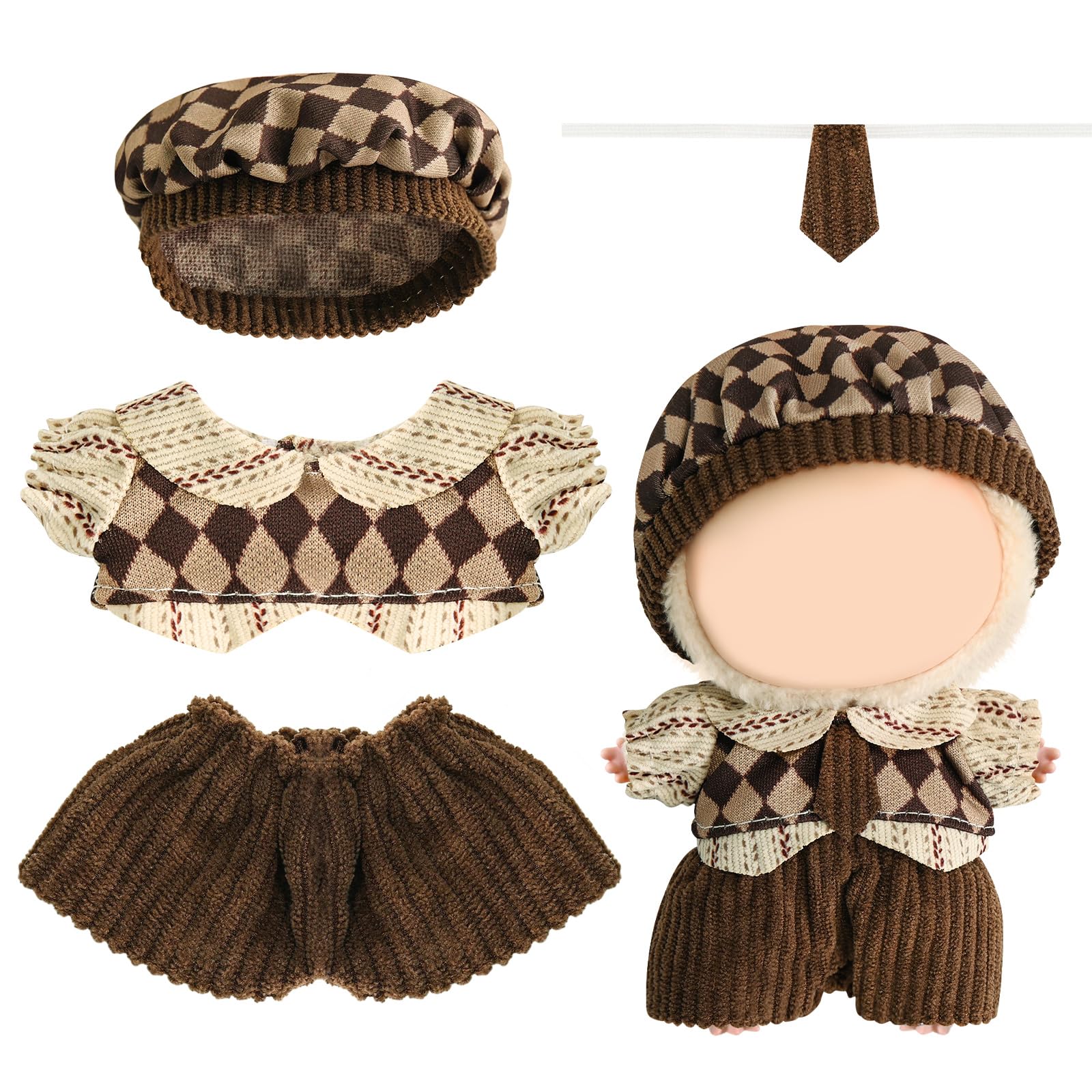 Photo 1 of 17cm Doll Clothes, Dolls Clothing Dress Set Outfits Accessories Ropa para, LBB-7