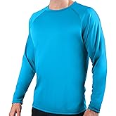 Kanu Surf Men’s Swim Shirt w/Long Sleeves – Quick-Dry Fabric, UPF 50+ Workout Rash Guard for Men in Loose-Fit Design