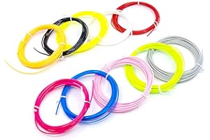 SCRIB3D 3D Printing Pen PLA Plastic Filament Refill Pack (10 Assorted Colors, 3m Each)