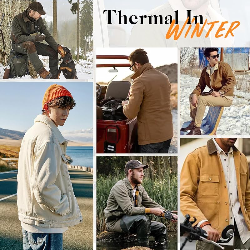 Chaqueta Hombre Invierno Chaqueta Forro Borrego — foto 5 de 6