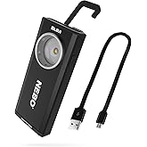 NEBO 500-Lumen LED COB Work Flashlight: Rechargeable Light Equipped with Dimming and Power Memory Recall Featuring A Pocket C