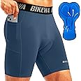 Men's 4D Padded Bike Shorts Cycling Underwear Biking Bicycle Padding Shorts for Men Side Pockets