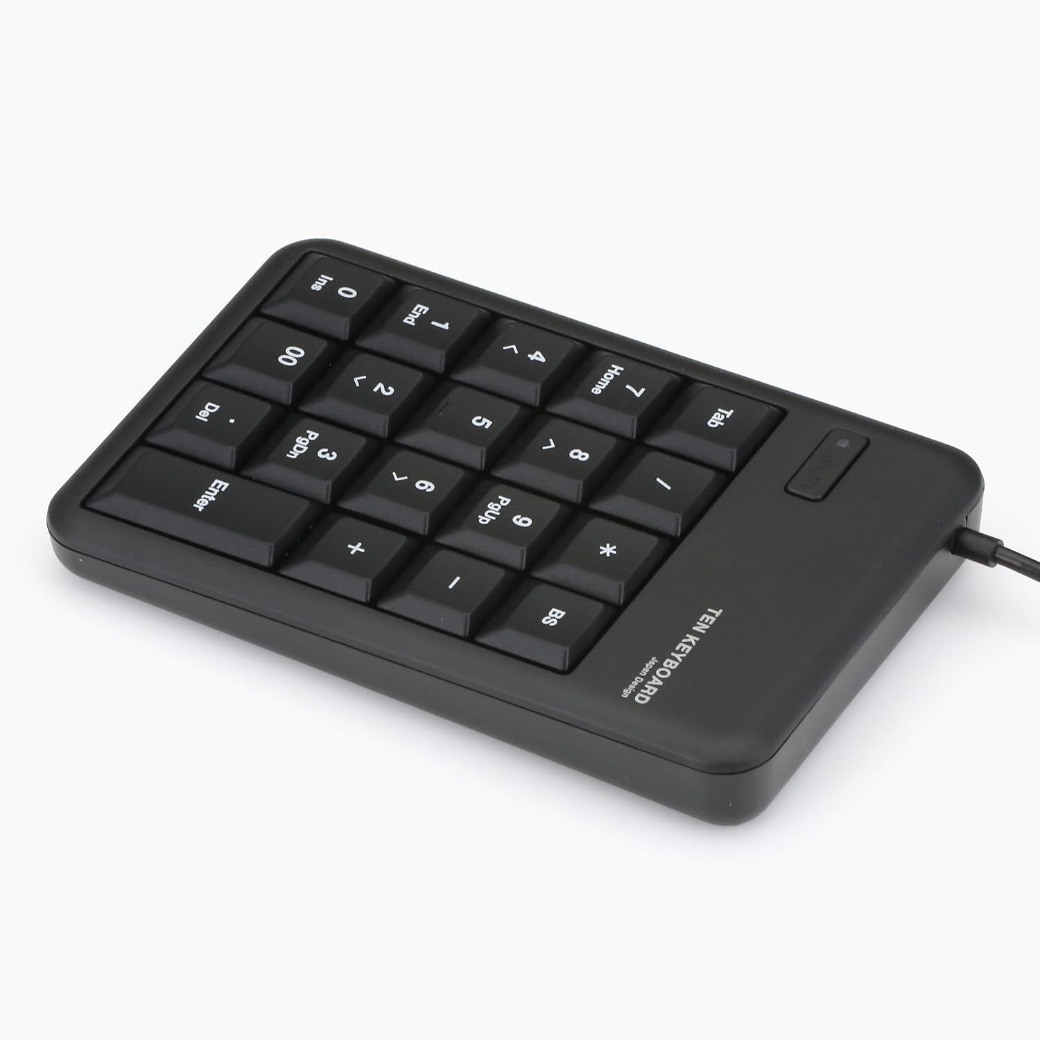 エレコム テンキー ブラック Usb接続 抗菌 静音 有線
