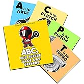 ABC's For Future Race Car Drivers Alphabet Book (Baby Book, Children's Book, Toddler Book)
