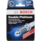BOSCH 8109 OE Fine Wire Double Platinum Spark Plug - Pack of 4 | Engineered for Extended Performance Life and Durability