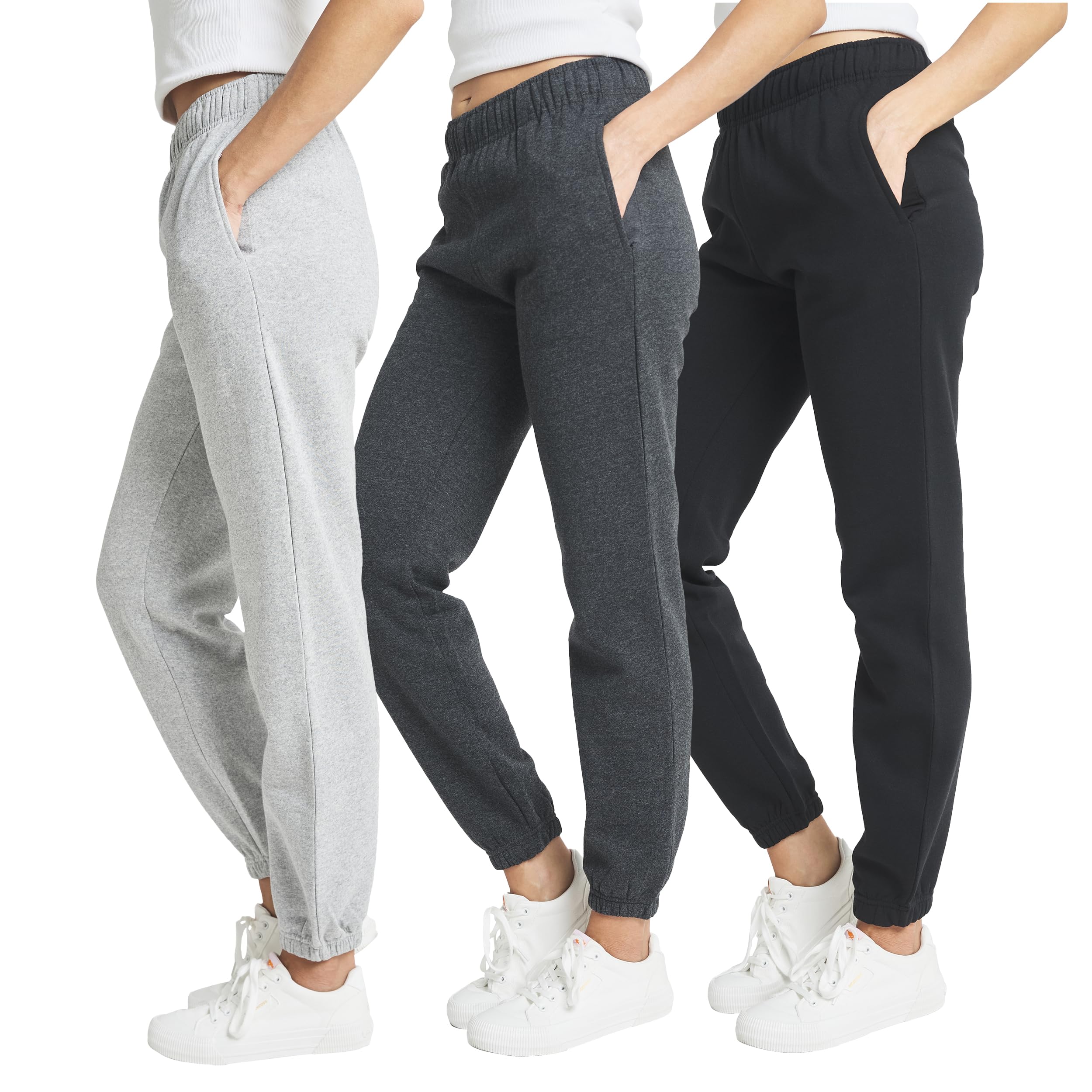 Photo 1 of Ultra Performance Womens Sweatpants Joggers 3 Pack High Waisted Fleece Jogger Sweatpants for Women (Avail in Plus Sizes)