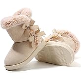 Femizee Girls Boys Warm Winter Boots Kids Outdoor Snow Boots(Toddler/Little Kid)