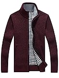 Yeokou Men's Slim Fit Zip Up Casual Knitted