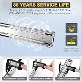YENUO Push to Open Drawer Runners Full Extension 600mm 45kg Pair view 4