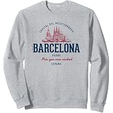 Spain Retro Styled Vintage Barcelona Sweatshirt