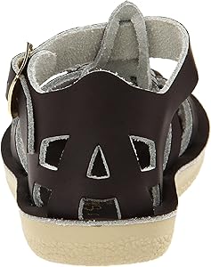 salt water sandals shark tan