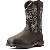 ARIAT mens Workhog Wide Square Toe Waterproof Metguard Composite Toe Work Boot