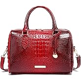 Makcr Joacbv Top-Handle Crocodile Purses For Women Crossbody Leather Bags Trendy Large Capacity Tote with Shoulder Strap