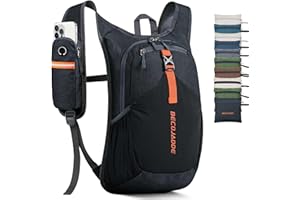 BECOJADDE 15L Small Hiking Backpack for Men Women Foldable Packable Back Pack Ultralight Hiking Daypack for Travel Camping Outdoor, Black