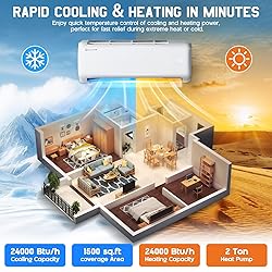 Albott 24000 BTU Mini Split Air Conditioner Heat