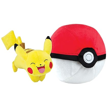 Pokémon Zipper Poké Ball Plush Poké Ball And Pikachu