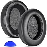 WH XB910N Earpads Cushions Replacement Compatible with Sony WH-XB910 XB910N Extra Bass Noise Cancelling Headphones,(NO fit WH-H910N Model) Ear Pads with Softer Protein Leather (Black)