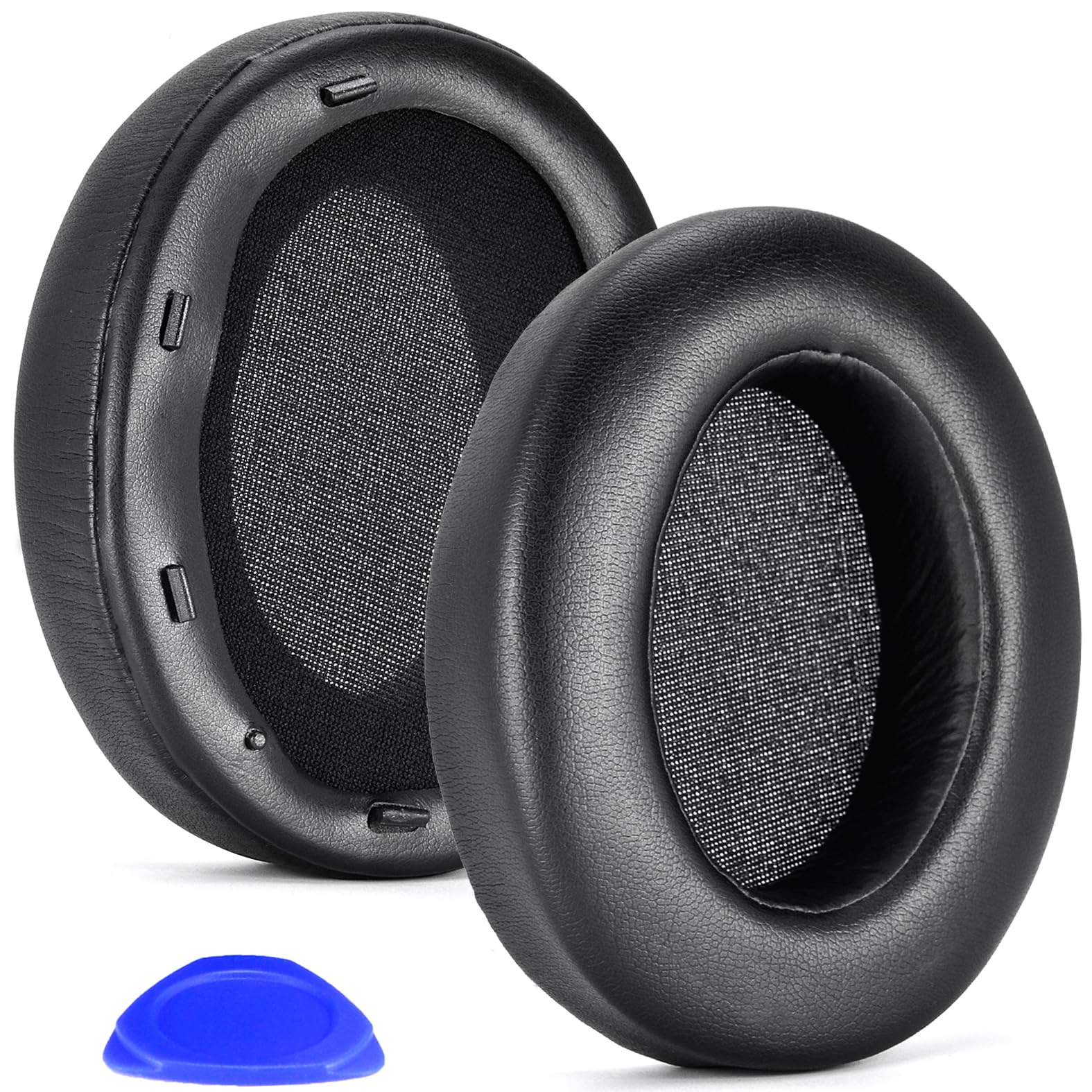 WH XB910N Earpads Cushions Replacement Compatible with Sony WH-XB910 XB910N Extra Bass Noise Cancelling Headphones,(NO fit WH-H910N Model) Ear Pads with Softer Protein Leather (Black)