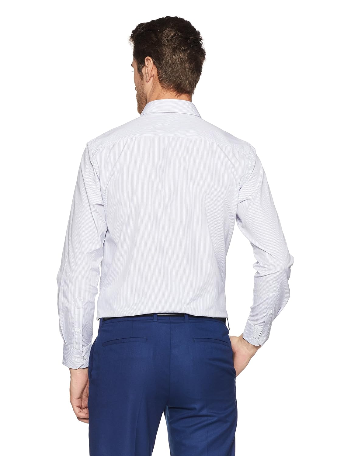 diverse men's striped regular fit formal shirt