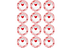 SICOHOME Happy Valentines Day Stickers 36pcs 1.5in Valentines Stickers for Kids Adults Label Stickers Envelope Seal Stickers Valentines Day Party Favors Gift Labels to from Stickers - Heart