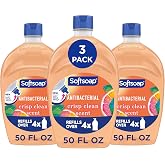 Softsoap Crisp Clean Antibacterial Liquid Hand Soap Refill, 50 fl oz | Paraben-Free, Phthalate-Free, Washes Away Germs, Bathroom Hand Soap, Kitchen Hand Soap, Daily Handwashing, Gentle on Hands