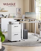 VASAGLE 2-Drawer Filing Cabinet Mobile File Cabinet White OFC040W46 view 2