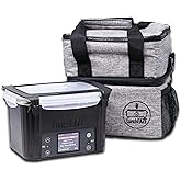 LunchEAZE Original Factory Refurbished Corldess Lunch Box – Self-Heating, Battery Powered Food Warmer for Work, Travel– 220°F Heat, BPA Free, Meal Prep Friendly with Bluetooth Connectivity
