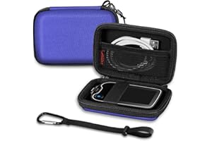 MEDMAX Hard Shell Protective Case for Freestyle Libre 3 2 / Libre Reader, Lightweight Shockproof Diabetic Storage Carrying Case with Clip and Handle (Blue)