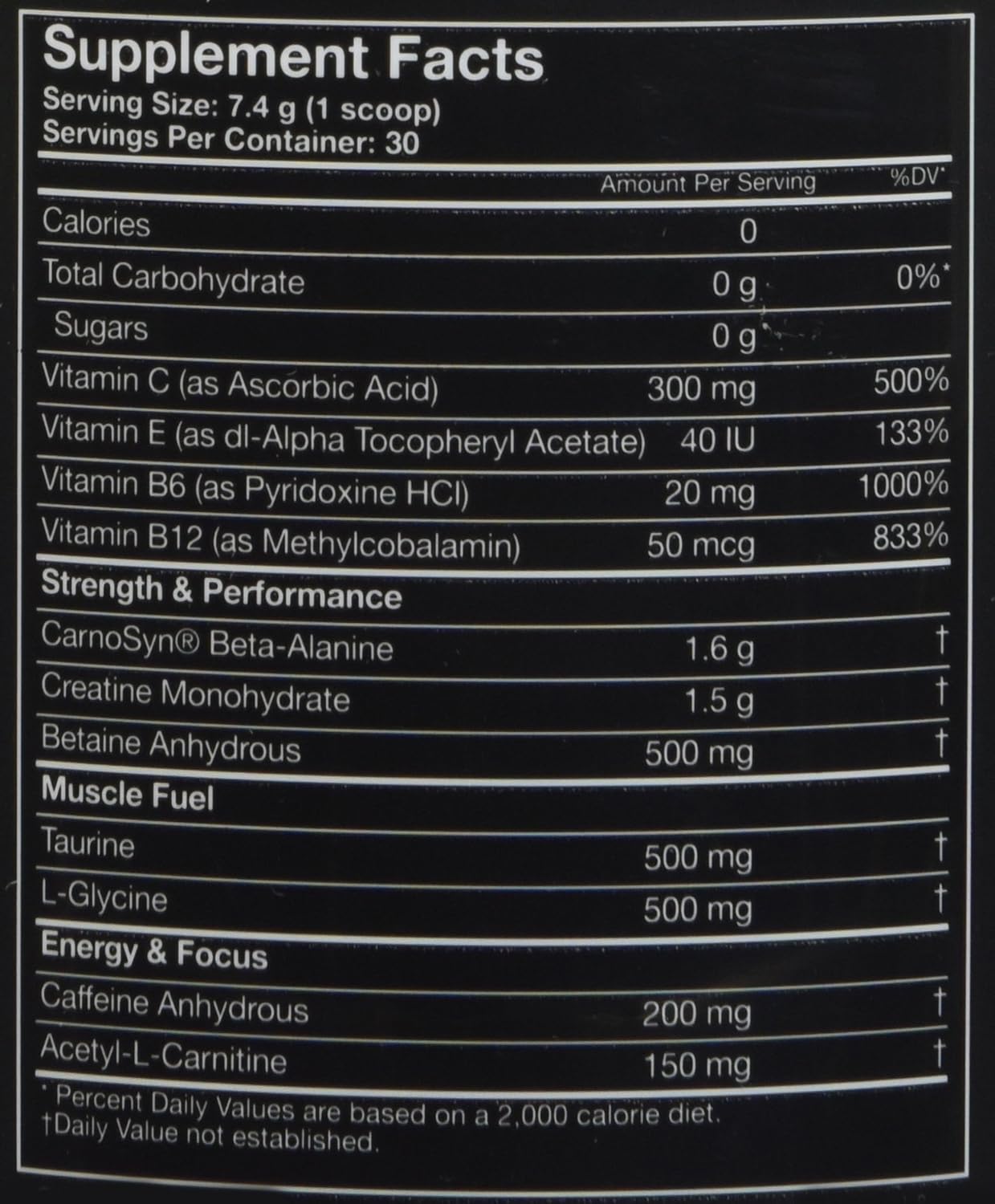 MusclePharm Assault Pre-Workout Powder with High-Dose Energy, Focus, Strength, and Endurance, Fruit Punch, 30 Servings: Health & Personal Care