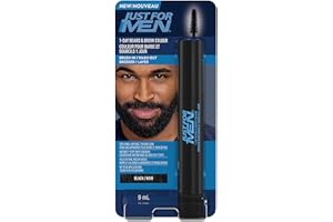 Just for Men 1-Day Beard & Brow Color, Temporary Color for Beard and Eyebrows, For a Fuller, Well-Defined Look, Up to 30 Appl