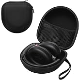 Ginsco Universal Headphone Case for Soundcore/TOZO/KVIDIO/iClever, Black | Compatible with Beats Solo 4/3/Studio Pro/Studio 3/BERIBES/SONY MDR7506/JBL junior 320/ATH M30X Bluetooth Headphones
