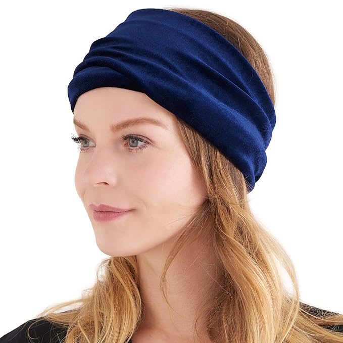 Womens Velvet Double Wrap Headband Fall Hairwrap Mens Pirate