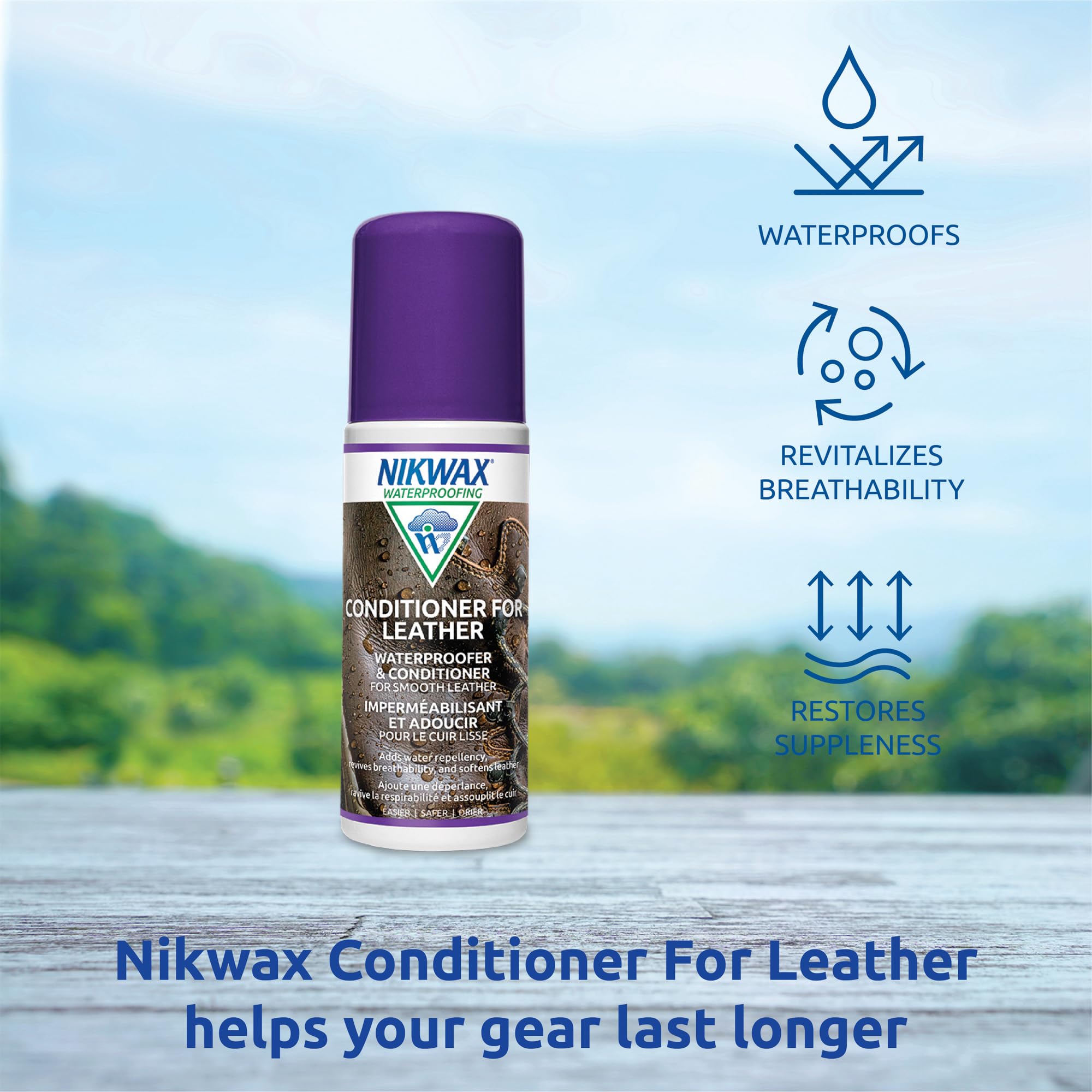 Nikwax Conditioner for Leather, Conditions, Restores, Revitalizes, Boot, Shoe and Footwear Care