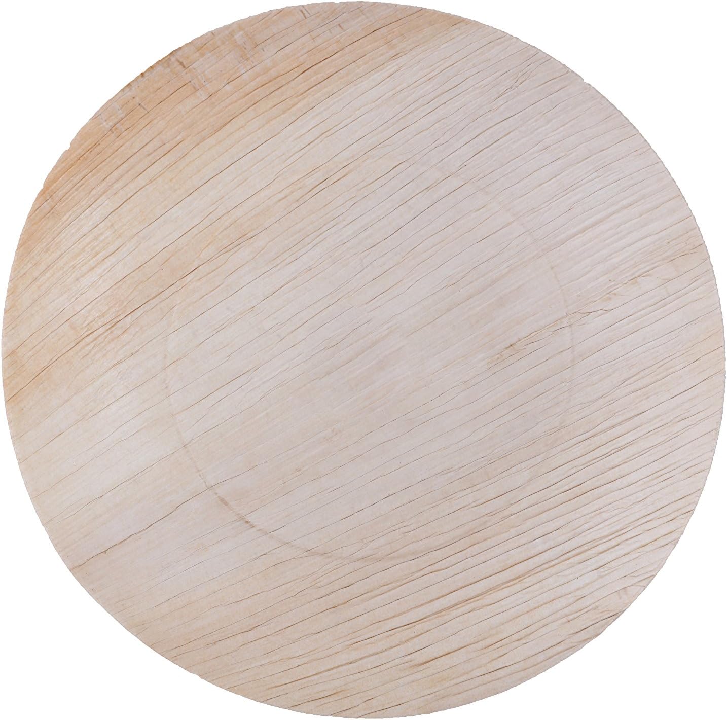 ONCE Tableware - 7.4" Round Plates/Set of 25/100% Biodegradable, Compostable and Eco-friendly, Disposable Areca Palm Leaf Plates/US FDA 21 CFR 176.170 & EC 1935-2004 Certified