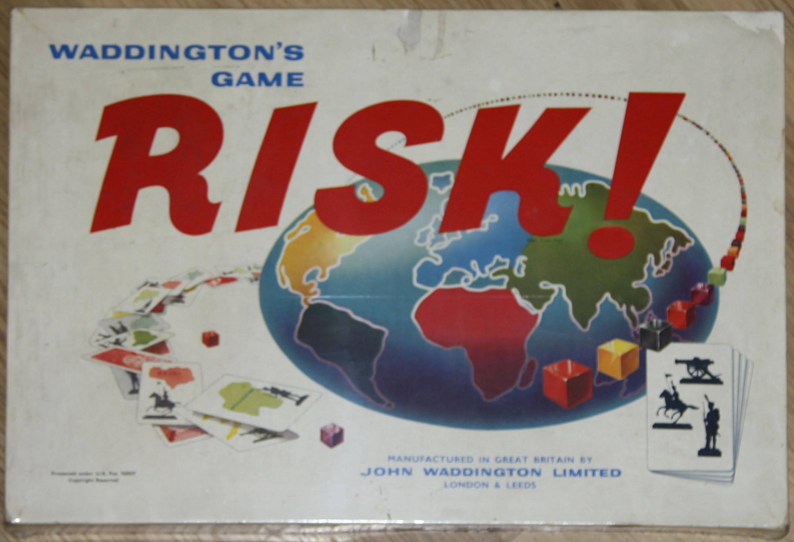 RISK - VINTAGE WADDINGTONS BOARDGAME 1960'S