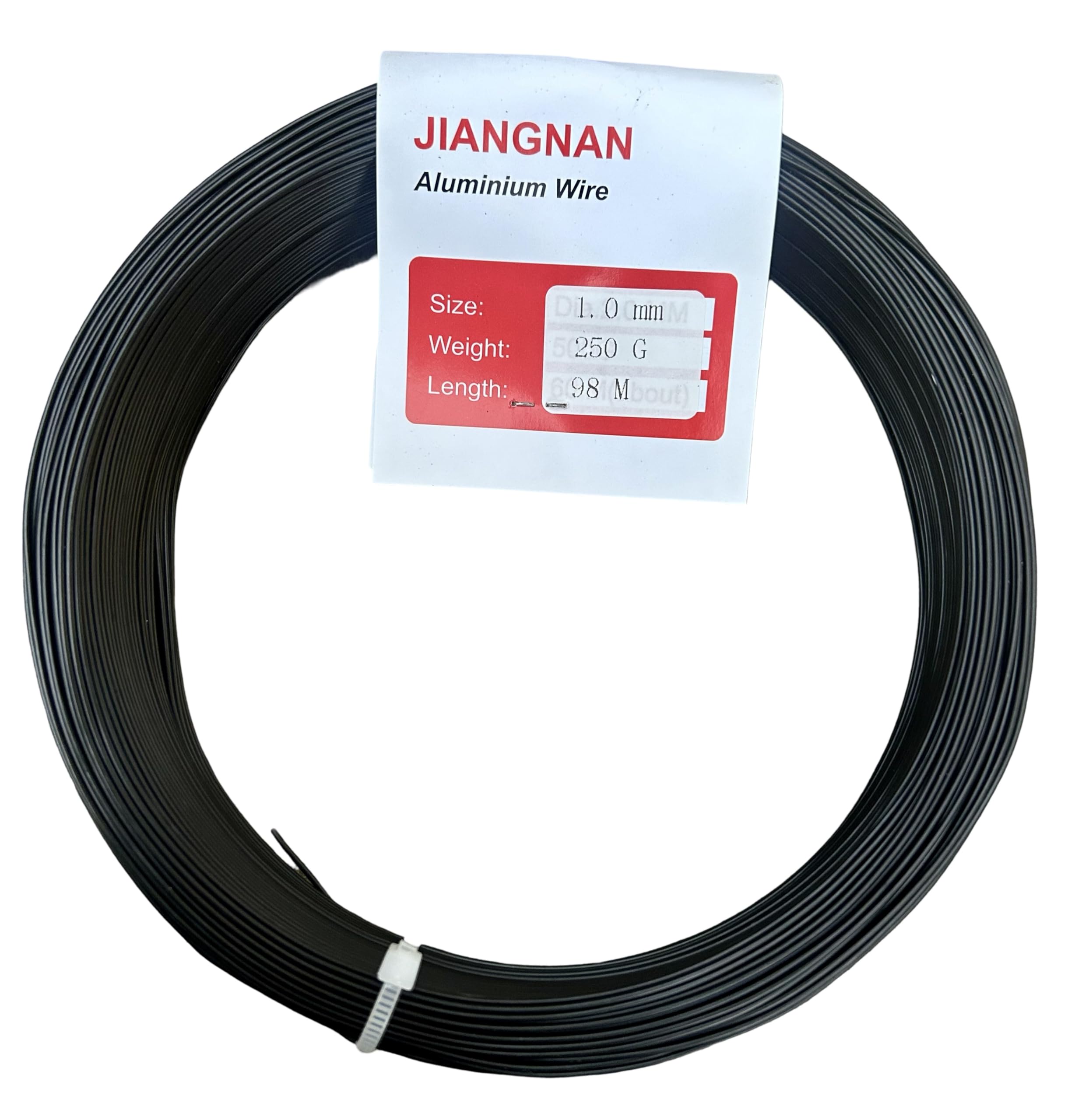 Bonsai2u Bonsai Tree Anodized Aluminium 1.0mm Professional Bonsai Training Wire 250g Large Roll (98 Metres) - Choose Your Size - (1.0mm, Dark Brown/Black)