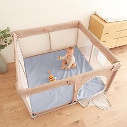 Stylish Vegan Leather Baby Play Mat - Soft, Easy to