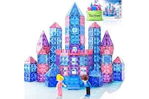 Diamond Magnetic Building Blocks - Princess Toys for 3-8 Year Old Girls & Boys - 3 4 5 6 Year Old Girl Birthday Xmas Present Preschool K12 Classroom Decor Classroom Must Haves School Supplies