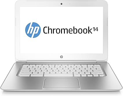 Hp Chromebook 14 Q000ef 14 Blanc Intel Celeron Chrome Os 4 Go De Ram Disque Dur 16 Go Amazon Fr Informatique