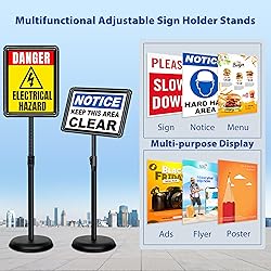 VAIIGO 4 Packs 8.5x11 Inch Sign Stand - Adjustable