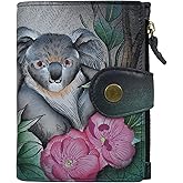 Anna by Anuschka Women's Hand Painted Genuine Leather Ladies Wallet