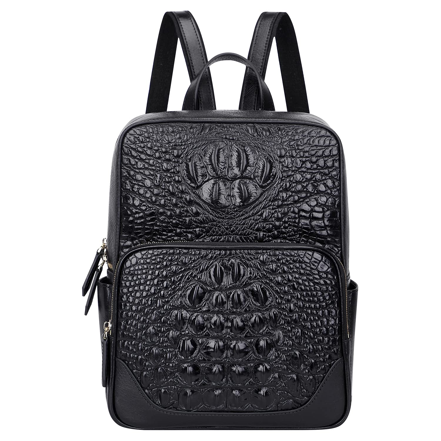 PIJUSHI Small Crocodile Leather Backpack Purse for Women Fashion PIJUSHI Small Crocodile Leather Backpacks Purse for Women  main image 2
