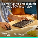 Logitech MK295 Silent Wireless Keyboard and Mouse Combo UK QWERTY Black view 2
